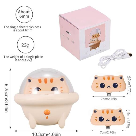 Cat Spaceship iPhone Portable Charger Set - Picture 4 of 12